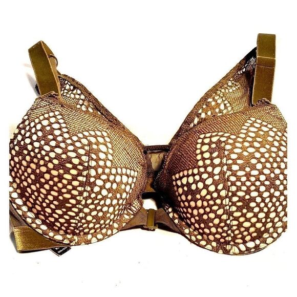 OLIVE GREEN VICTORIAS SECRET VERY SECY PUSH UP 32B - Picture 1 of 5